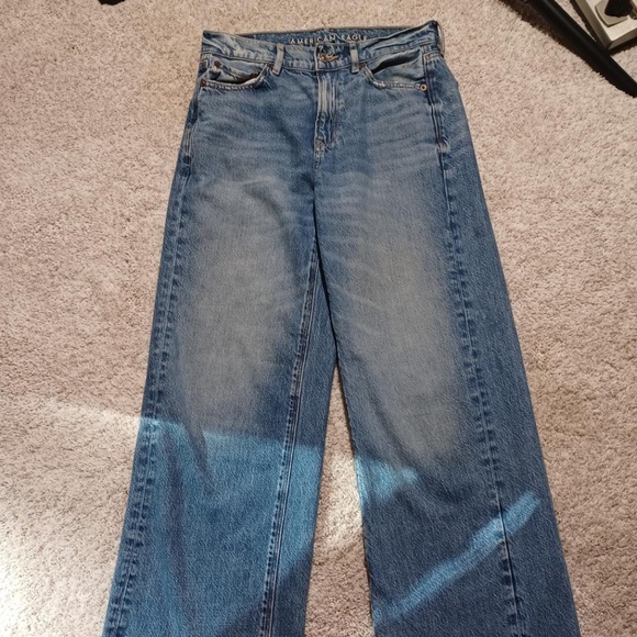 AE Dreamy Drape Super High-Rise Baggy Wide Leg Jeans*NO OFFERS - Picture 2 of 9